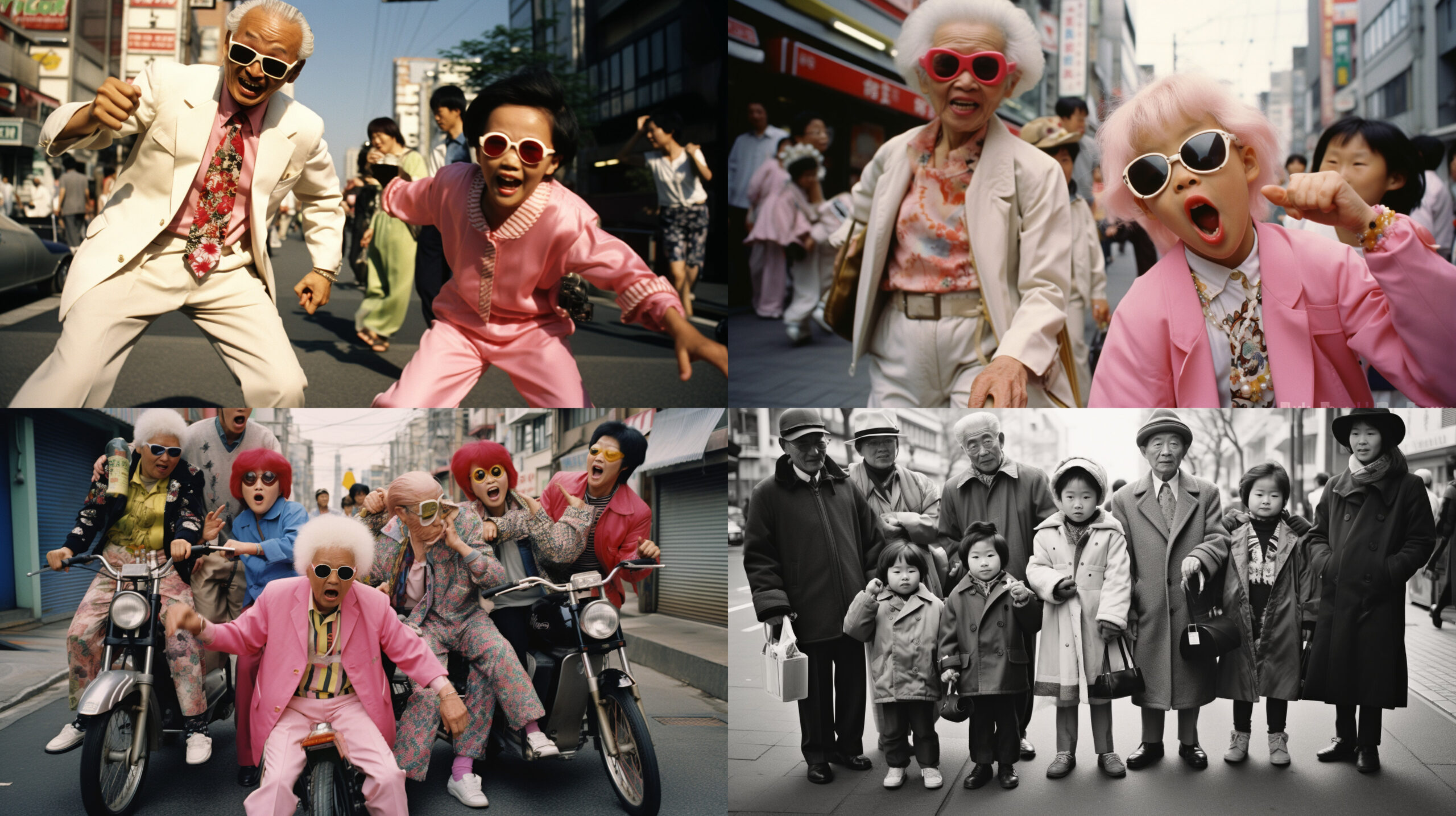 1980年代, ストリートスナップ, 東京, 原宿, おしゃれ, 最先端　写真　梅佳代 風